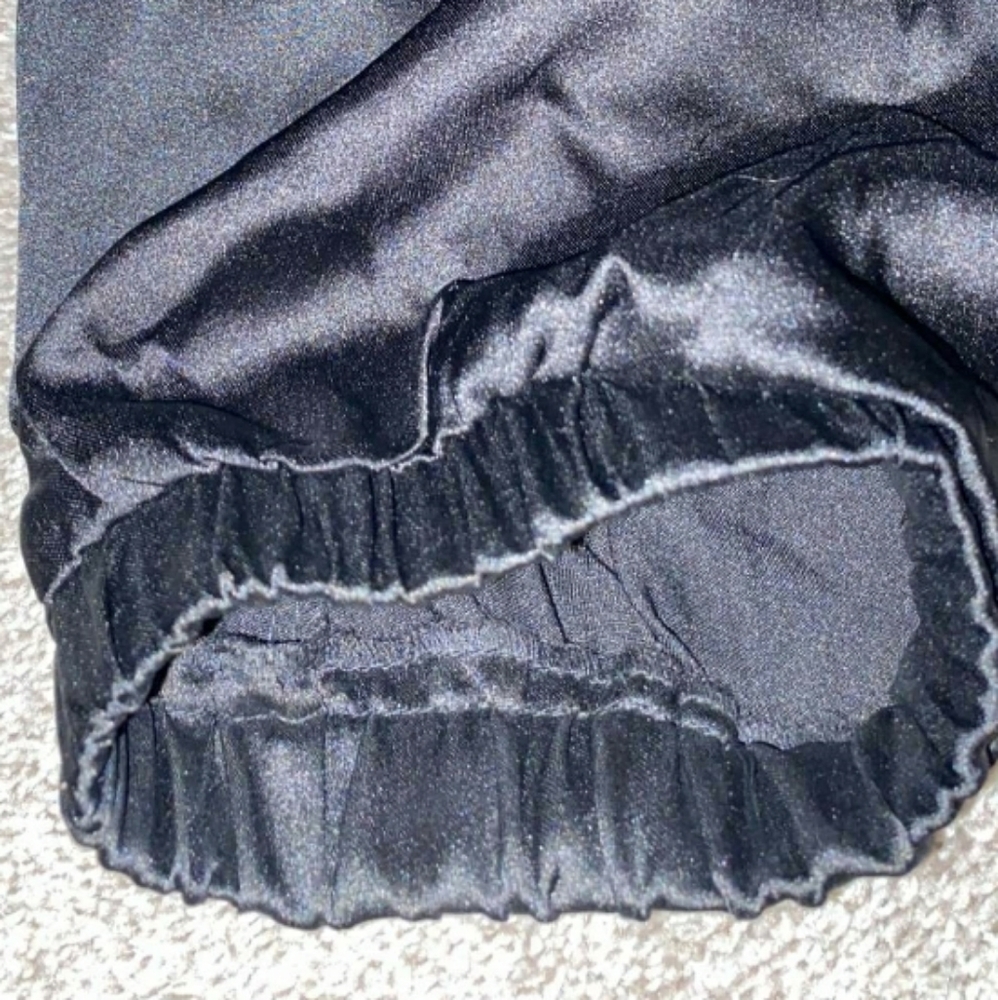 Aqua Satin Cargo Jogger Pants - Picture 8 of 13